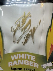 Jason David Frank Signed 1994 Mighty Morphin Power Ranger White Ranger Boots JDF