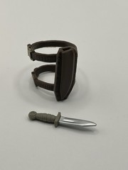 GIJoe Classified Retro Series GIJoe Trooper Knife & Leg Sheath Fodder 1/12 Scale
