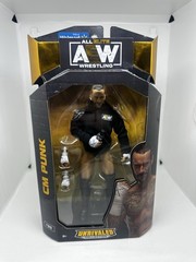 CM Punk Jazwares AEW Unrivaled 89 Walmart Exclusive Figure With Case MIB WWE MOC