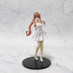 Monika Doki Doki Literature Club Figure Ball Gown Dress PVC Anime Collectible St