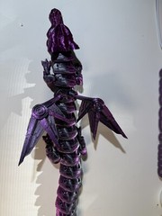 3D Printed Mechanical Dragon 18in Articulated Collectable Toy Gift -Dark Gold