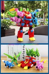 Gogo Dino GOGOKING Integration Transform Dinosaur 4 in 1 Robots Cars Toy