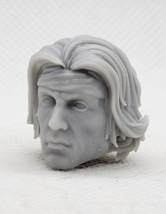 3d PRINTED RAMBO HEAD 1:12 6″ Classified Legends Scale