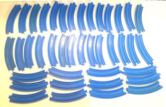 Vtg TOMY Plarail Blue Train Track Bridge Lot 145 pc Thomas & Friends TrackMaster
