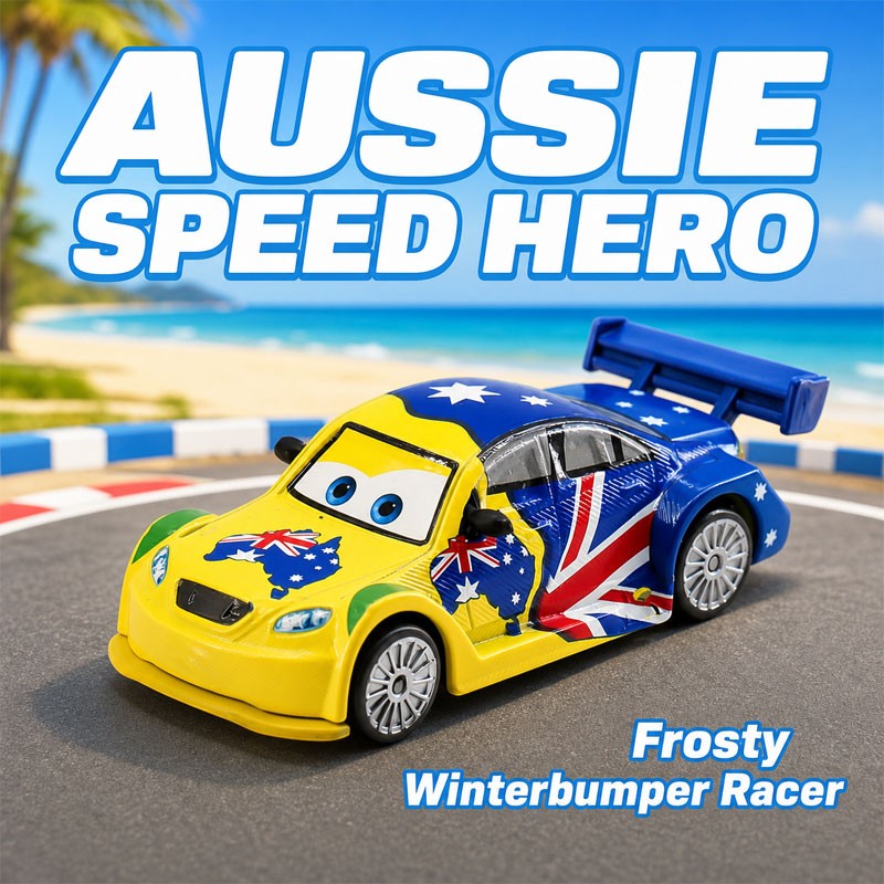 Pixar Cars 2 Movie Australian Racer – Frosty Winterbumper Die-cast Model Toy Car