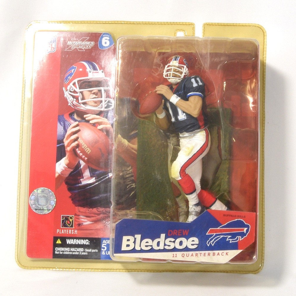 2003 McFarlane Sports Picks Drew Bledsoe #11 Bills NFL Football Figure NEW