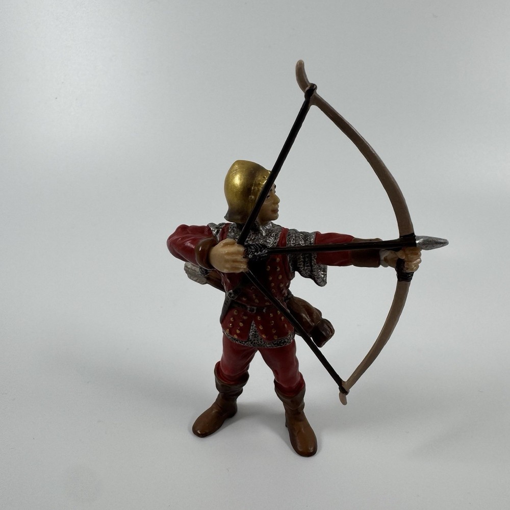 Papo Medieval Figure Knight Red Silver Archer Schleich Action Figure
