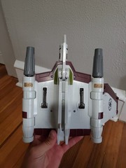 2008 Star Wars V-19 Torrent Starfighter W/ Jorg Sacul Pilot Missing 1 Missile