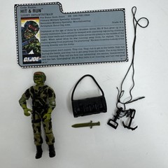 GI Joe Hit & Run v1 Action Figure with File Card 1988 Hasbro
