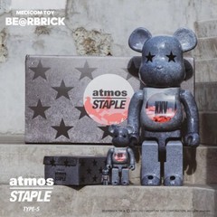 Bearbrick X Atmos X Staple 400% And 100%