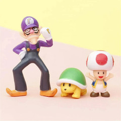 NEW 18 Pcs/Set Super Mario Bros Toy Figures Luigi Toad Yoshi Cake Toppers Party