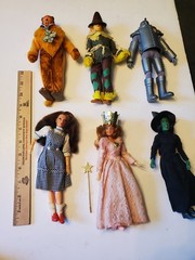 Lot of 6 1974 Mego 8 Inch Articulated Wizard Of Oz Figures Read Description