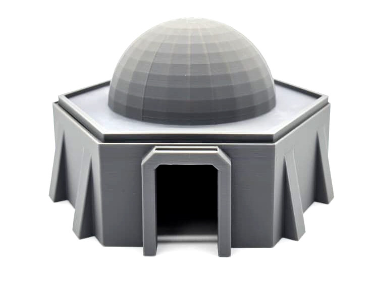 28mm Scale tabletop Terrain Black Tatooine Style Building Star Wars Legion 40k