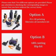 PLA 3D Printing Release All Members Upgrade Kit For MPG MPG-01-07 Raiden-QQT