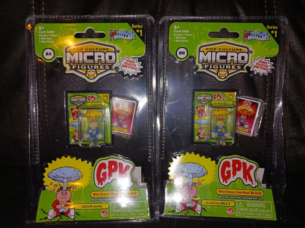 World’s Smallest Garbage Pail Kids Micro Figure GPK Series 1 Adam Bomb & Billy