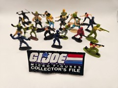 GI Joe 1989 Micro Figure Complete Set +1 with Collectors File NM Adult Owned