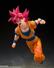 S.H.Figuarts Super Saiyan God Son Goku God Aura DRAGON BALL SUPER BANDAI NEW