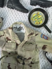 Vintage GI Joe Uniforms Accessories Lot Airborne Parachute Scuba China Hasbro