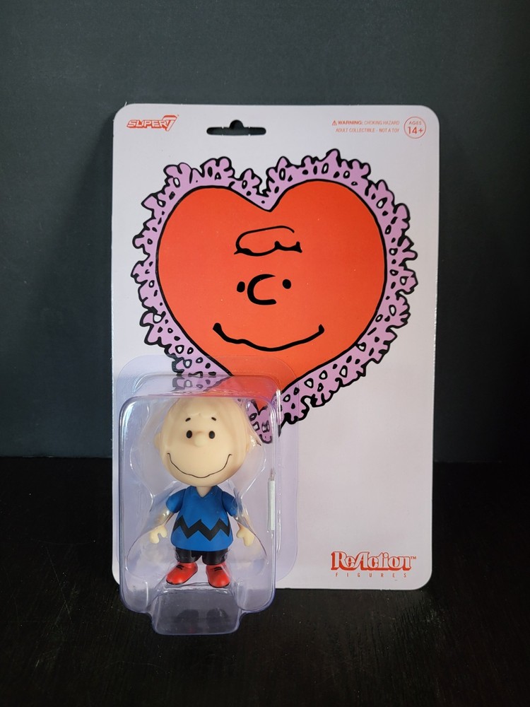 Charlie Brown Valentine’s Day 2024 PEANUTS 3.75″ SUPER 7 ReAction NEW #2