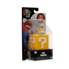Jakks Pacific Cat Super Mario Bros Movie 1.25 in Mini Figure w/ Question Block