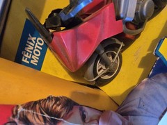 MACGYVER GLASSLITE Fenix Moto Motorcycle (Red) Unused 1980s TV SERIES W/Acrylic