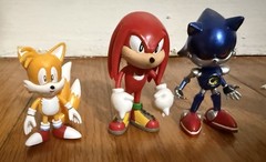 Lot Of 5 2.5 Jazwares Sega Sonic Hedgehog Figures Sonic Tails Knuckles Amy