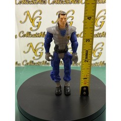Action Figure Toy Soldier Military Character Blue Gray Outfit Poseable