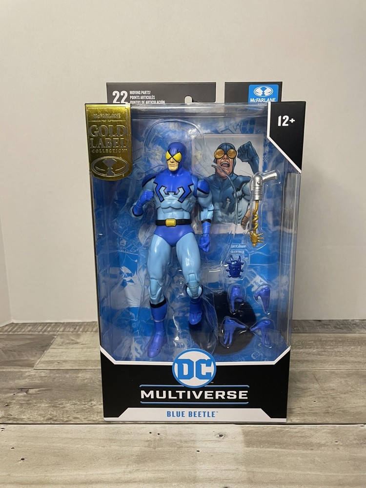 McFarlane DC Multiverse Blue Beetle Gold Label DC Classic 7” Figure New Sealed