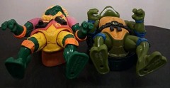 Vintage TMNT Mixed Lot of 8 Playmates 1990s Rocksteady Casey Jones & MORE!! Good