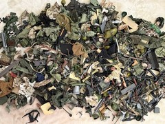 Massive 18lb GI Joe, Formative INTL, 21st Century Toys Lot Uniforms Guns Helmet