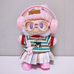 DIY Clothes Set for POP MART LABUBU Plush Monsters DOLL Not included