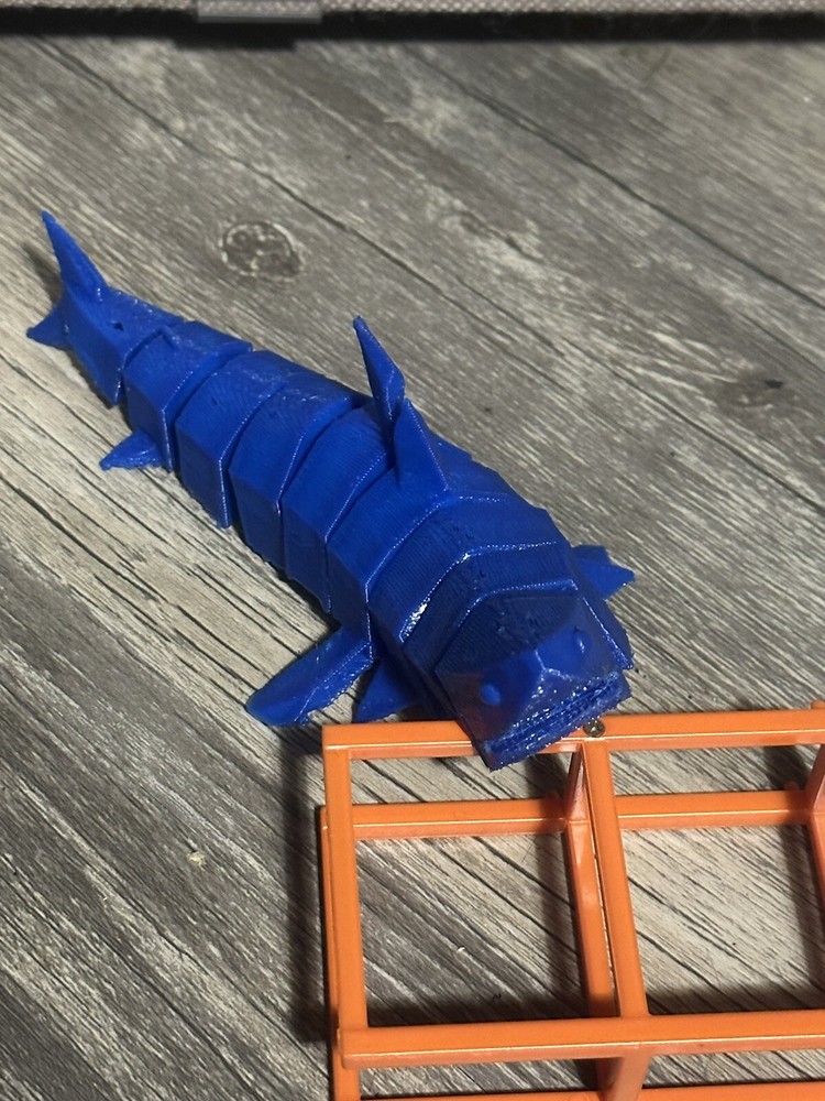 Flexible Toy Shark 3d Printed 175mm