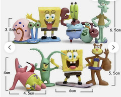 SpongeBob Characters-8 figures-PVC-NEXT DAY FREE SHIPPING