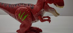 Zuru Robo Alive Dino War T-Rex Red Walks Roars Lights Up No Armor WORKS TESTED