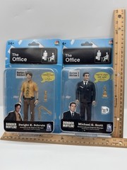 The Office Michael Scott & Dwight Schrute Action Figures PhatMojo Series 1 NEW