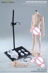 JIAOU DOLL 1/6 Male Rubber Seamless Body Lan Body Muscular 12″ Action Figure