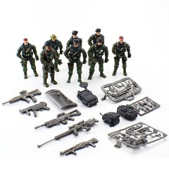 8Pcs/set SWAT Military Army Toys for Kids Movable Joints Military Soldiers Toy n