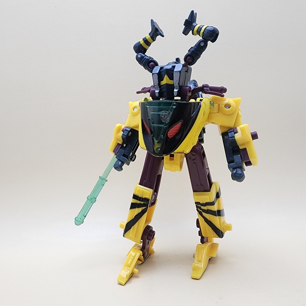 TRANSFORMERS Energon (2003) RAPID RUN 5.5″ Combat Deluxe + NIGHTSCREAM Minicon