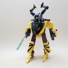 TRANSFORMERS Energon (2003) RAPID RUN 5.5″ Combat Deluxe + NIGHTSCREAM Minicon