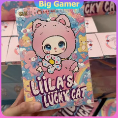 Liila Lucky Cat Series Plush Pedant Dolls Confirmed Blind Box Toys Figure Gift