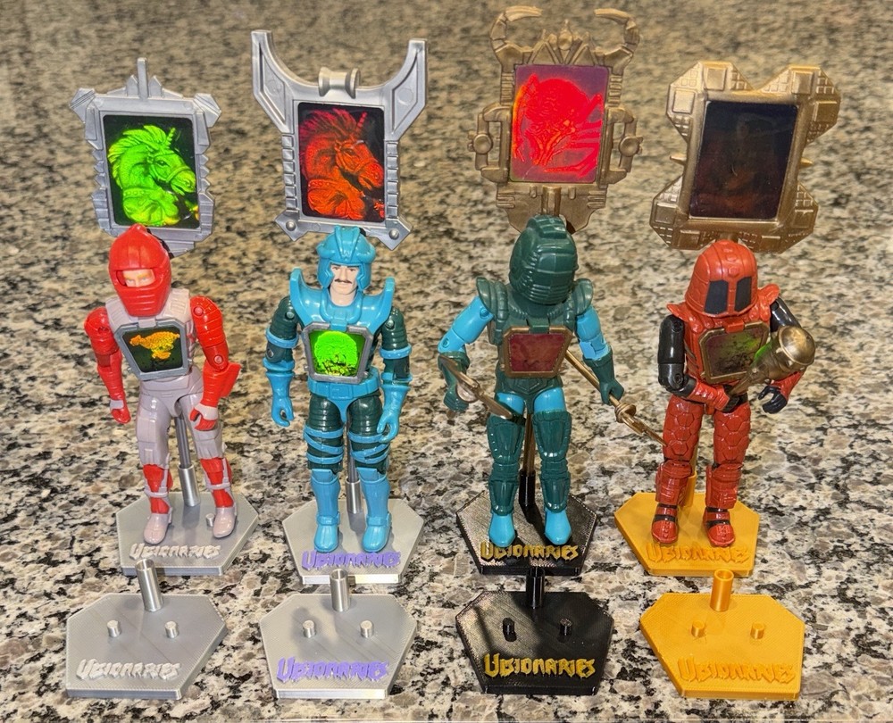 Hasbro Visionaries Figure Display Stand With Logo. Figure Not Included