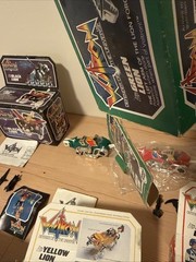 Vintage 1984 Voltron Panosh Place Green Blue Red Yellow Black Lion In Box Rare