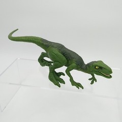 2018 Mattel Jurassic World Attack Pack Velociraptor Action Figure Green Loose