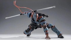 Deathstroke Batman Action Figure w/ Alt Head Hands Sword Staff