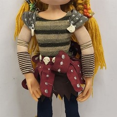 How To Train Your Dragon Astrid Plush Toy Bendable Arms & Legs Plastic Head 40cm