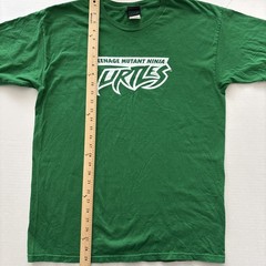 TMNT Vintage Teenage Mutant Turtles Logo T Shirt Size Large Green