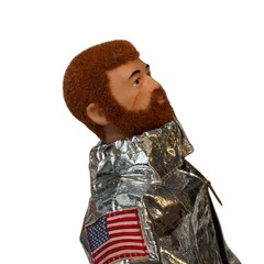 Vintage 1964 GI Joe Adventure Team Astronaut Space Walk Figure Red Flocked Hair