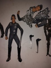 MOVIE MANIACS Vintage T2 T-800 T-1000 Action Figure Modern Black Endoskeleton