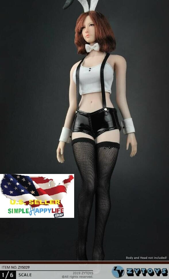 1/6 Bunny Girl Clothing Set Accessory For 12″ figure hot toys phicen kumik ❶USA❶