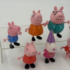 Lot of 7, 2003 Pepa Pig Figures, multiple characters see pics